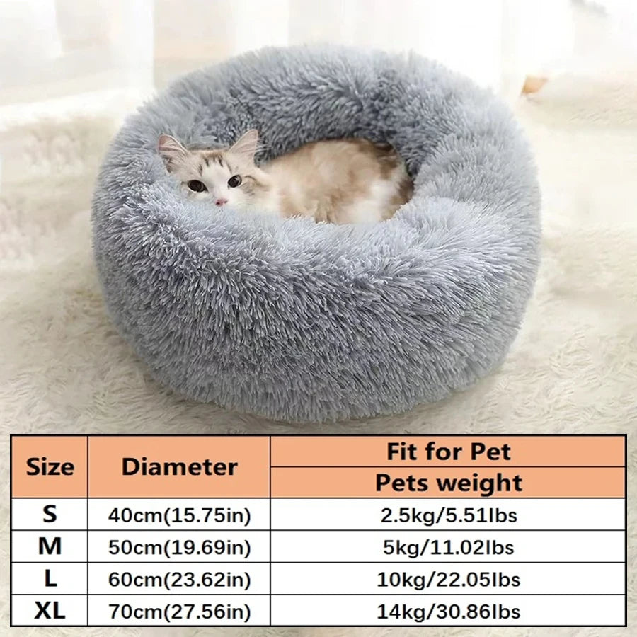 Soft Plush Round Pet Bed