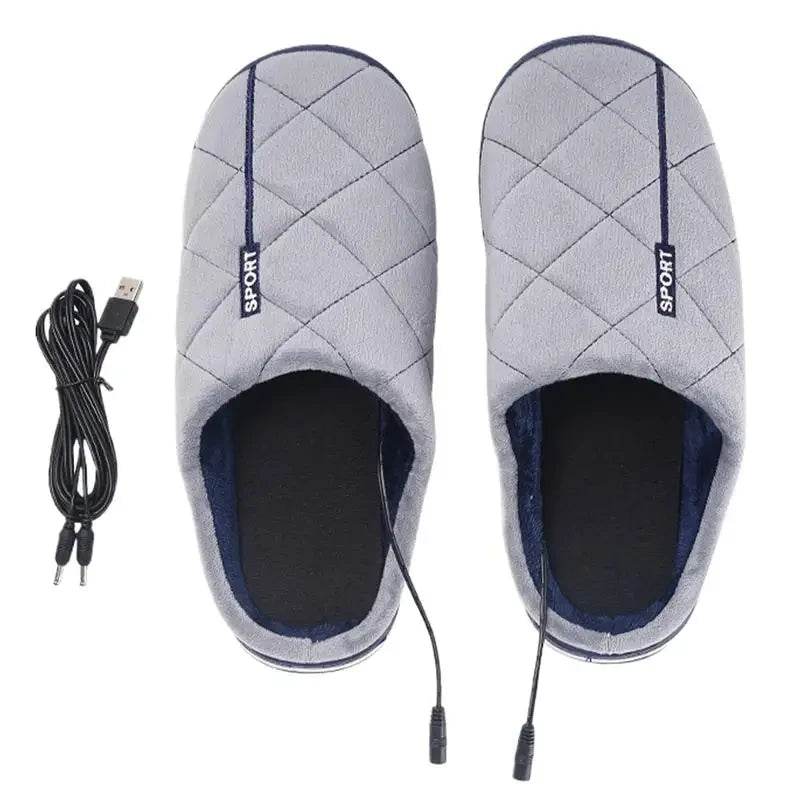 Electric Heated Foot Warmer Slippers