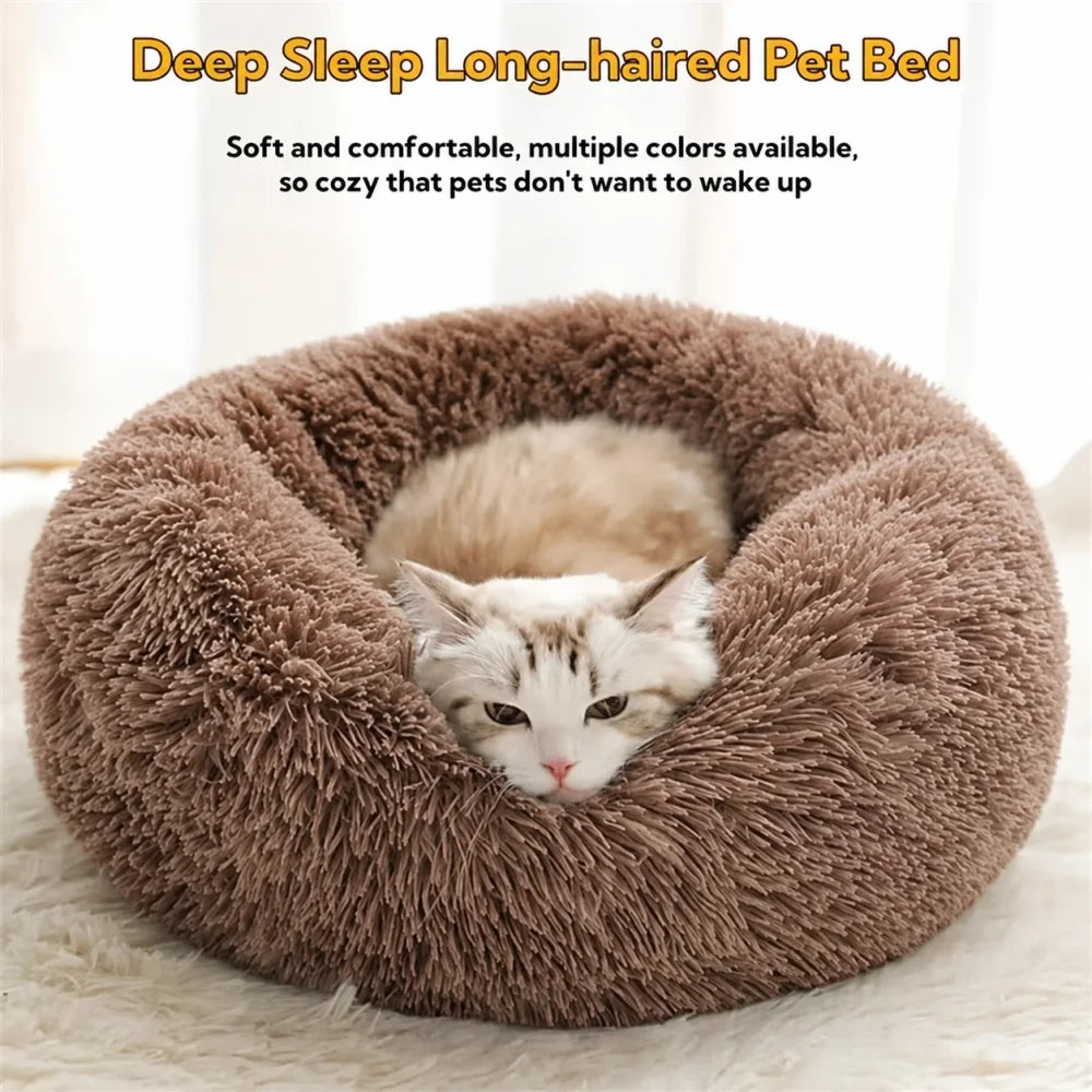 Soft Plush Round Pet Bed