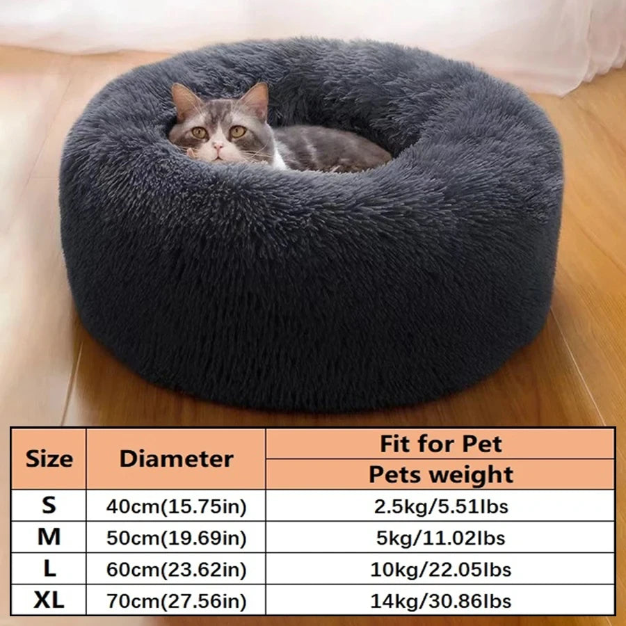 Soft Plush Round Pet Bed