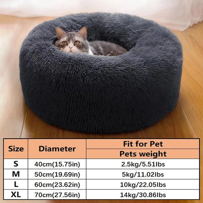 Soft Plush Round Pet Bed