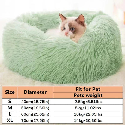 Soft Plush Round Pet Bed