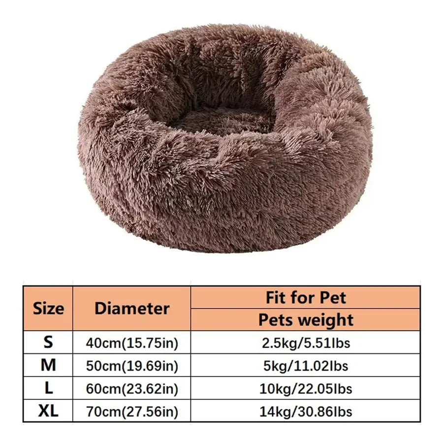 Soft Plush Round Pet Bed