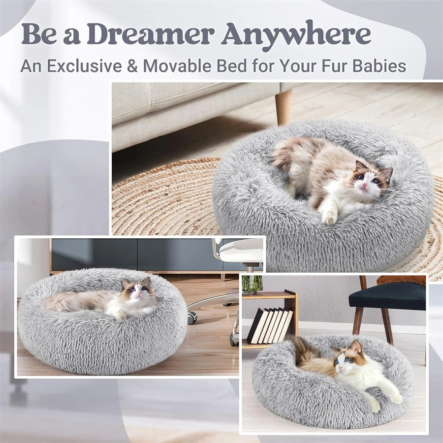 Soft Plush Round Pet Bed