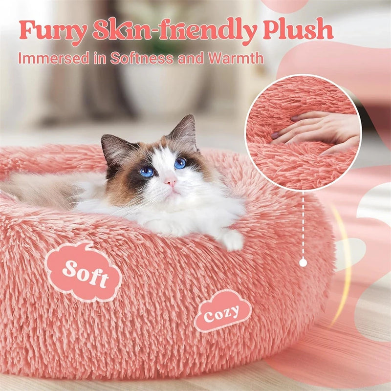 Soft Plush Round Pet Bed