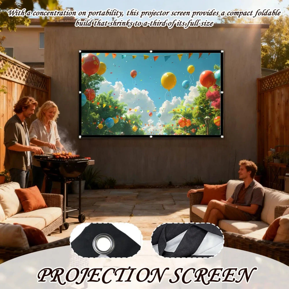 Portable Foldable Outdoor Projector Screen