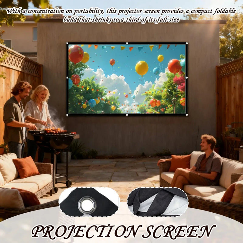 Portable Foldable Outdoor Projector Screen