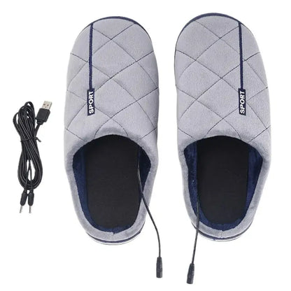 Electric Heated Foot Warmer Slippers