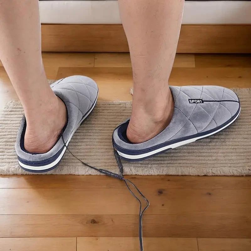 Electric Heated Foot Warmer Slippers