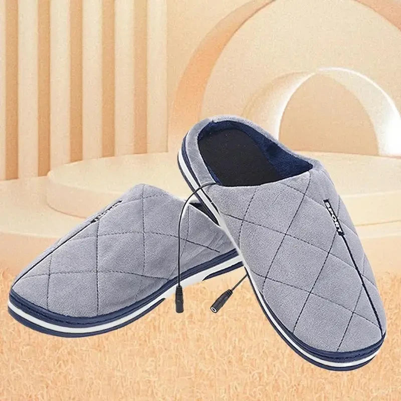 Electric Heated Foot Warmer Slippers