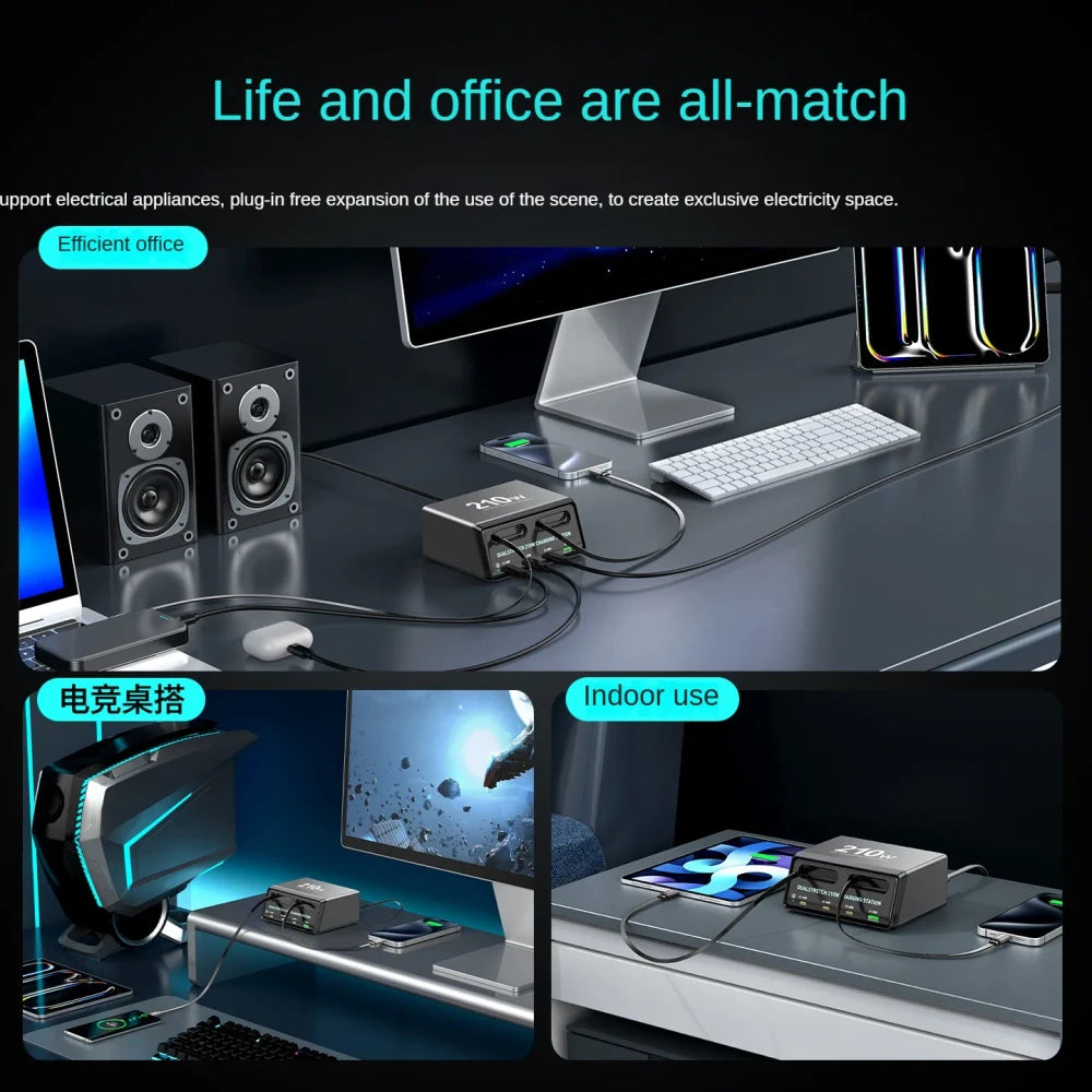 Dualstretch Charging Station with Retractable Cables