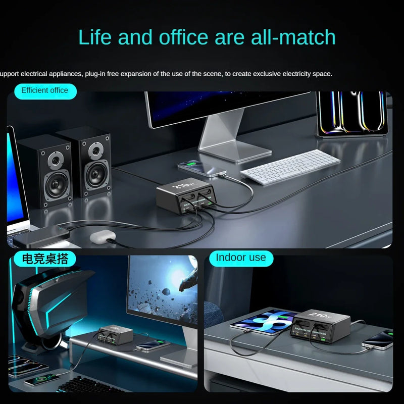 Dualstretch Charging Station with Retractable Cables