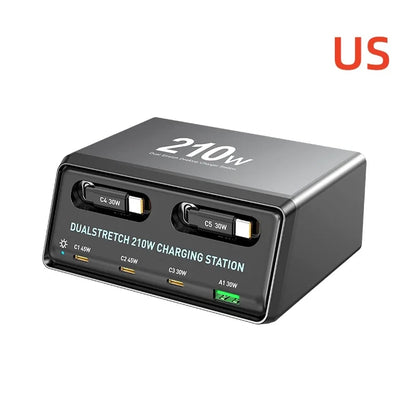 Dualstretch Charging Station with Retractable Cables