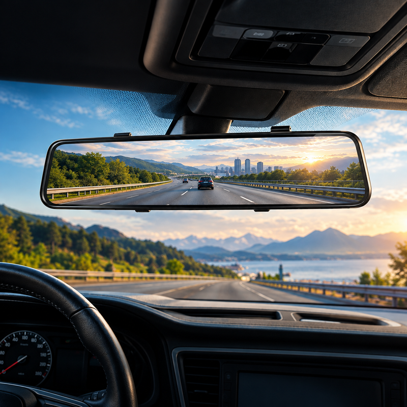 Panoramic Wide-angle Rearview Mirror for Cars (One Piece)