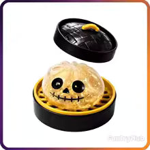 Glitter Ghost Dumpling Squishy 2-Pack — Slow Rising Stress Relief Fidget Toys