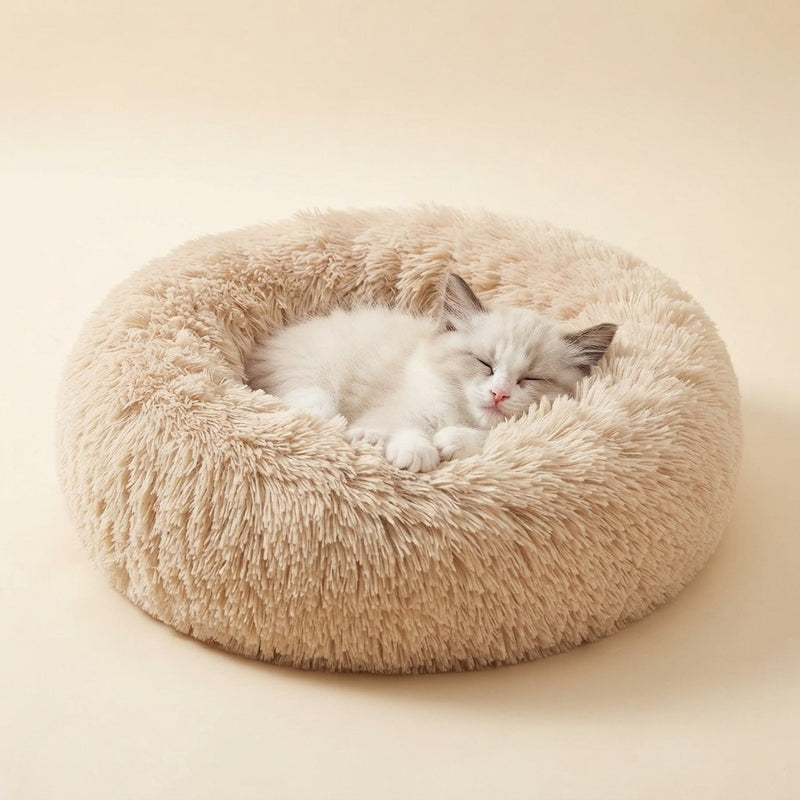 Soft Plush Round Pet Bed