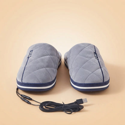 Electric Heated Foot Warmer Slippers