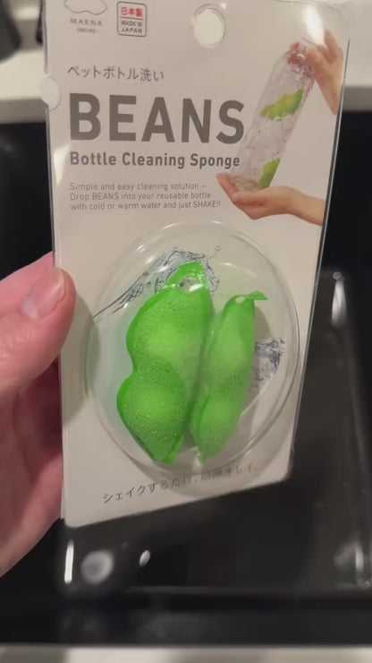 Bottle Cleaning Sponge Beans — Magic Water Bottle Cleaner (Made in Japan)